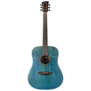 Violão Elétrico Coral 41" - Tampo Sólido Em Spruce - Blue Wood - Eq 3 Bandas - Vgac1954Bw41